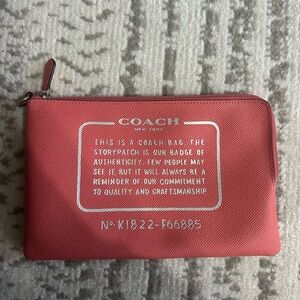 Coach Coral Large Pouch
